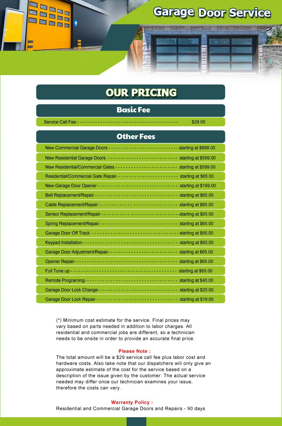 Garage Door 24 Hours Repairs San Antonio, TX 210-245-5870